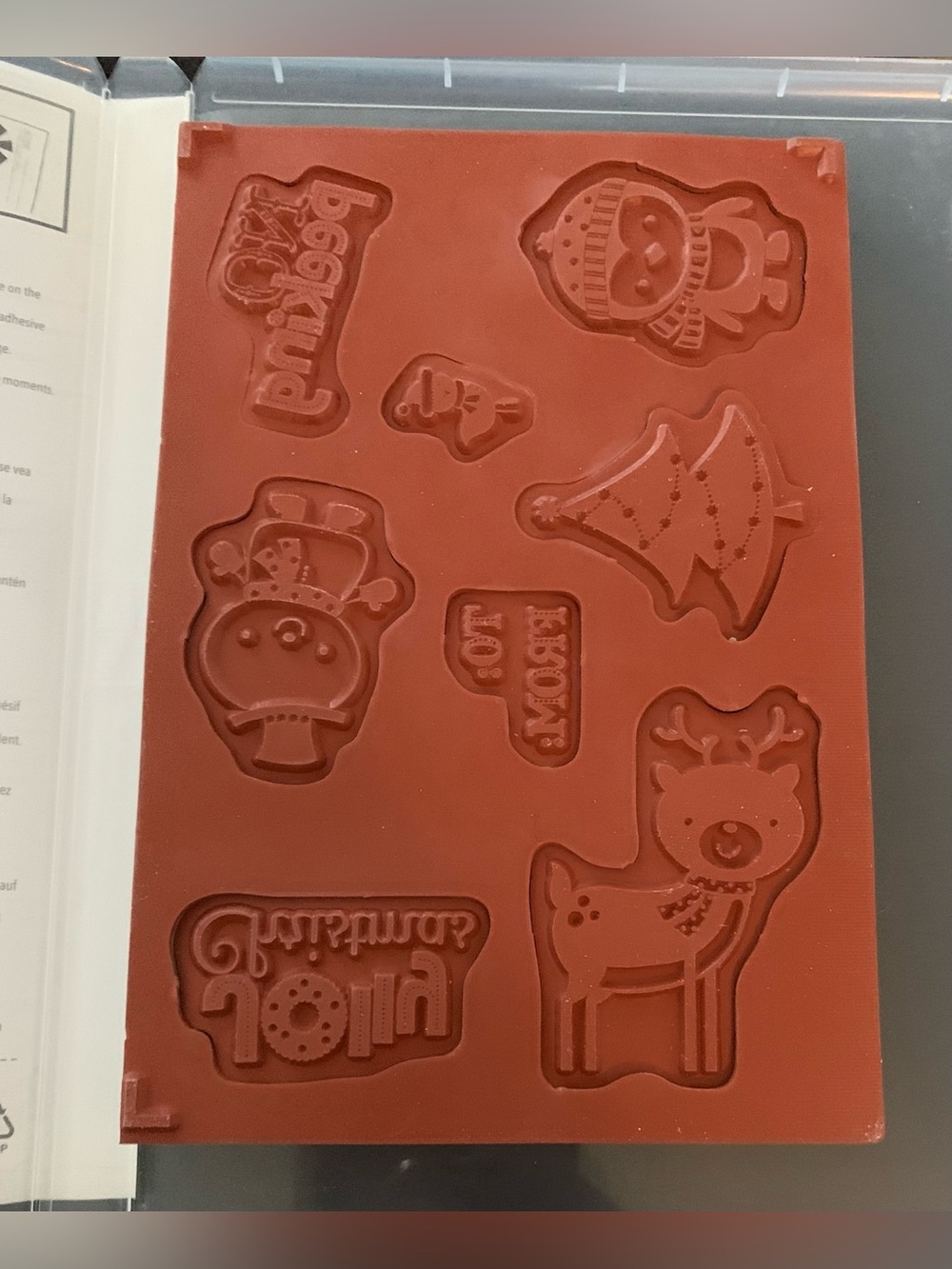 Stampin' Up! No Peeking Holiday Stamp Set. New with Stickers Attached 🎄 - Picture 2 of 3